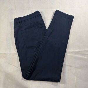 Lululemon Men Pants 32 Slim ABC Warpstreme Navy 5 Pocket Straight Chinos